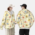 thumbnail image 4 of Gaeub Colorful Cartoon Snail Men's and Women's UPF 50+ Long-Sleeved Sun Protection Clothing, Fishing Shirt Long Sleeve Zip-Small, 4 of 7