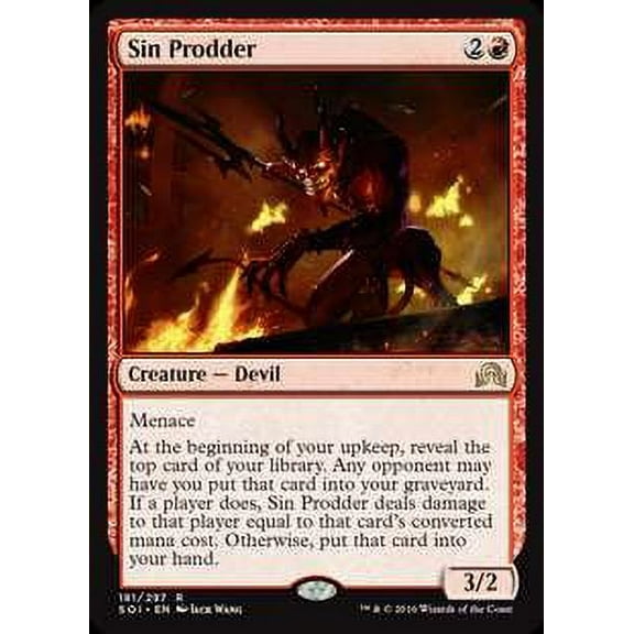 MtG Shadows Over Innistrad Rare Sin Prodder (Foil) #181