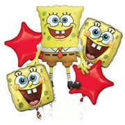 ANAGRAM Spongebob Squarepants Authentic Licensed Theme Foil Balloon Bouquet