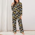 thumbnail image 2 of Naloa The running horses Pajamas for Women Set, Womens Pajama Sets, Lounge Sets for Women, 2pjs for Women-Medium, 2 of 7