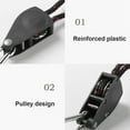thumbnail image 4 of Growing Light Rope Ratchet Hanger Tent Greenhouse Tie Down Fixture Retractable Gear Garden Outdoor Shade Fix Accessories 2m, 4 of 9