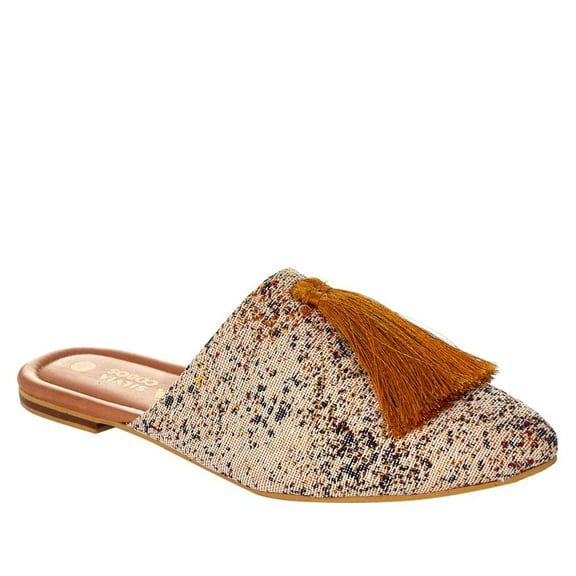 Silvia Cobos Milonga Fringed Tassel SlipOn Mule