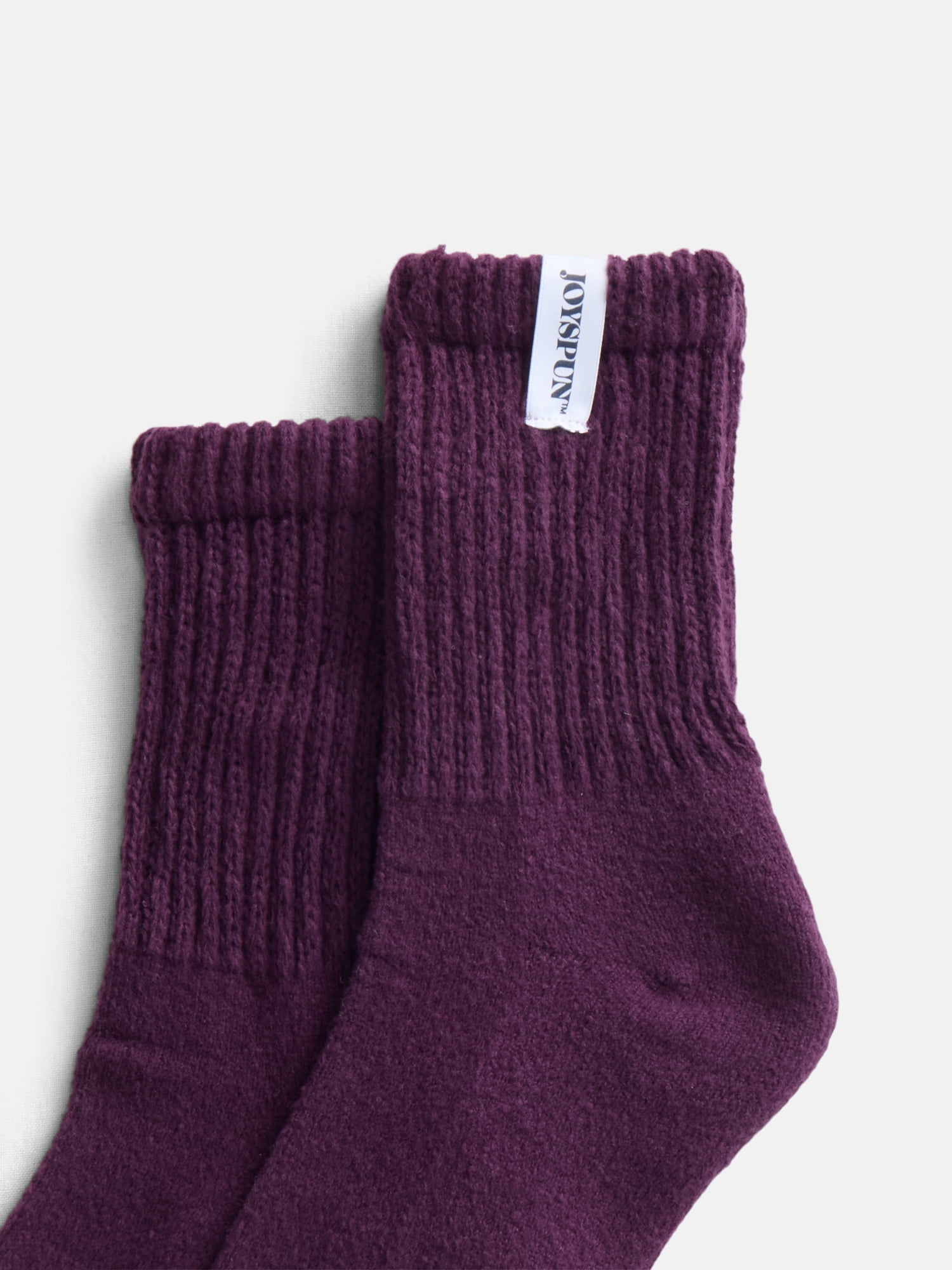 Joyspun Women's Comfort Slouch Ankle Socks, 3-Pack, Size 4-10