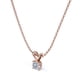 thumbnail image 4 of Collar colgante JeenMata Moissanita 0.5 quilates Baño de Oro Rosa 18 K sobre Plata, 4 of 5