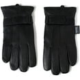 thumbnail image 6 of Alpine Swiss Mens Gloves Dressy Genuine Leather Warm Thermal Lined Wrist Strap, 6 of 7