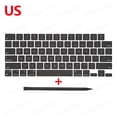 thumbnail image 1 of New Replacement Keyboard Keys Keycaps For Macbook Air 13" M2 A2681 Keycap Key Cap UK US RU ES FR IT DK NO DE KR PT HU 2022 US, 1 of 6