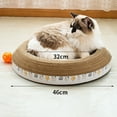 thumbnail image 3 of Grattoir à Chat en Carton Rond Ondulé pour Chats d'Intérieur, 3 of 10