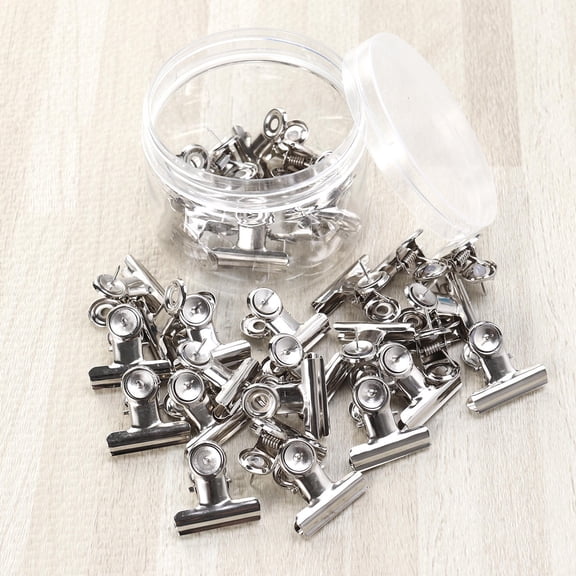 Raindrops Binder Clip Metal Small 30Pcs 1.2In
