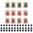 thumbnail image 1 of 12Pcs Presents Wrapping Bag, Practical Kraft Paper Bag, DIY Scratch Packaging For Shopping, 1 of 8