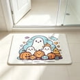 thumbnail image 4 of Cadancy Halloween Welcome Doormat with Spider Pumpkin Pattern, Non Slip Entryway Rug Home Front Door Washable Carpet Seasonal Holiday Kitchen Bathroom Floor Mat Party Decoration, 4 of 8