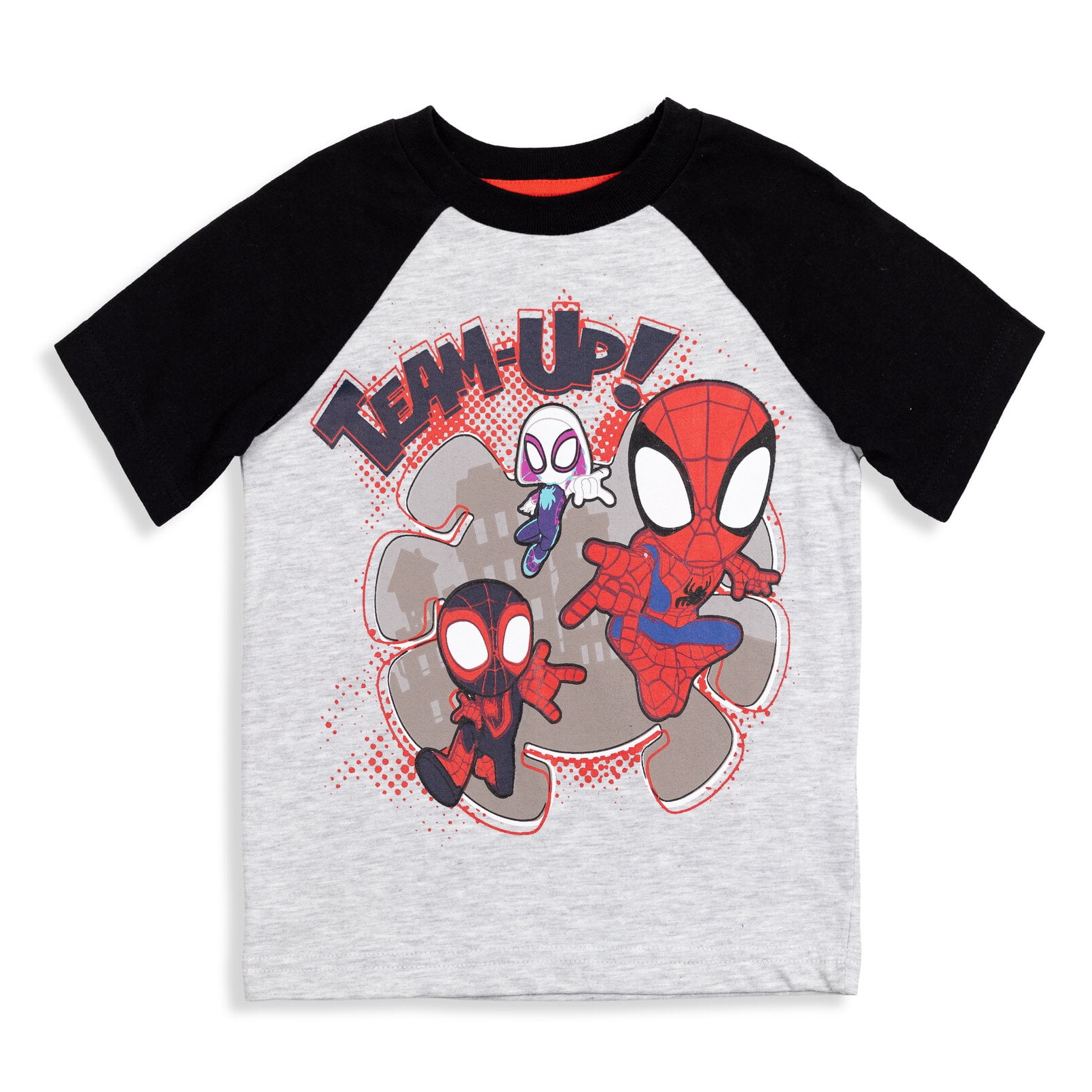 Marvel Spidey and His Amazing Friends Toddler Boys' Short Sleeve T-Shirt 4-Pack Spidey Red Black Blue