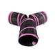 thumbnail image 2 of Cat Tunnel 3 Way Pet Play Tunnel Túnel plegable Juguete para gatos Perros Conejos Mascotas Meterk Rosa,Poliéster, 2 of 5