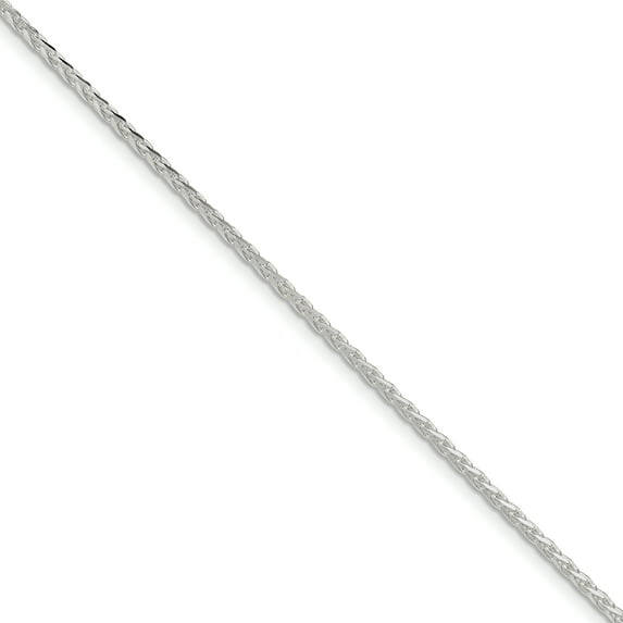 Sterling Silver 2.15mm Diamond-cut Round Spiga Chain