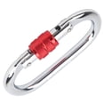 thumbnail image 1 of Mosquetón Mosquetón Plateado Y Rojo Equipo De Escalada Para Exteriores Hebilla De Seguridad Tipo O 25KN, 1 of 7