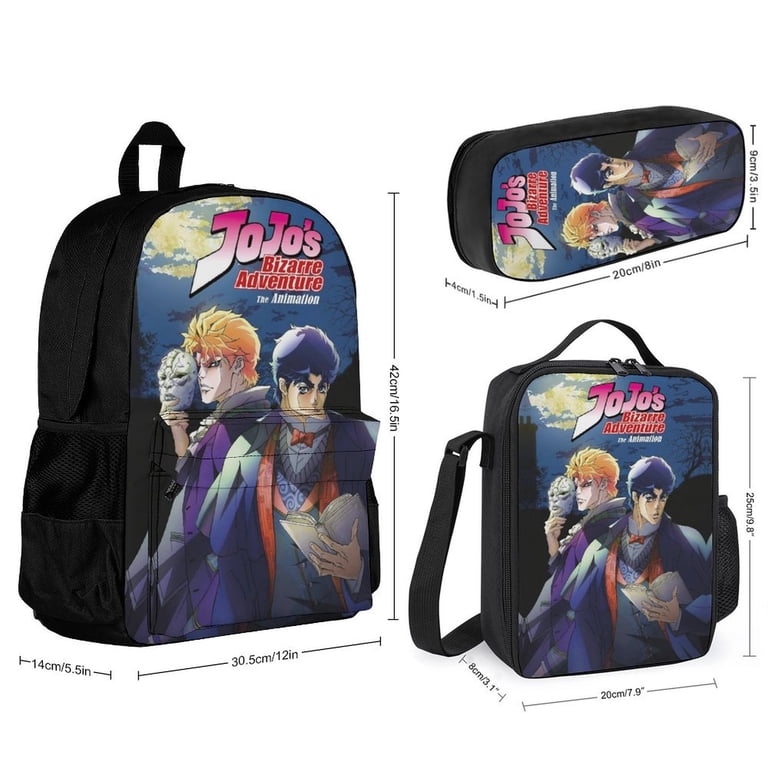 JoJo's Bizarre Adventure Pcs Backpack Set With Lunch Bag And