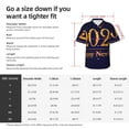 thumbnail image 5 of Pofeuu 2025 Happy New Year 3 Print Hawaiian Shirt for Men Sleeves Casual Button Down Summer Beach Dress Shirts T-Shirts,3X-Large, 5 of 7