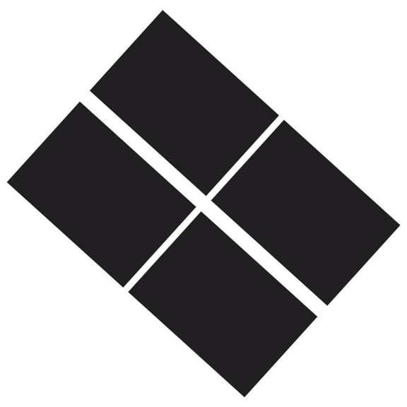 Baluue business magnetic sticker Magnetic Rubber Sheet Black 4Pcs