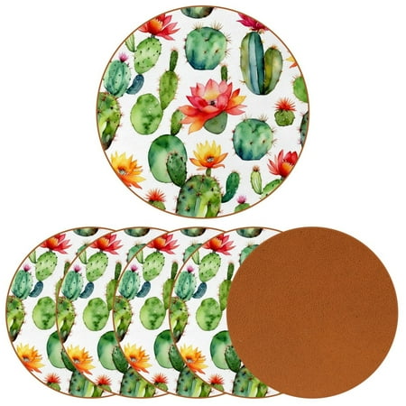 

YZUOUZY Home Decor Dining Table Decor Pack of 6 Round Bar Coasters Candy Canes