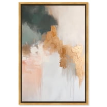 Nature's Whisper Canvas Gold Leaf Wall Art by Art Remedy, Gold Frame, 30" x 45"