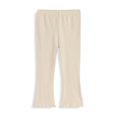 thumbnail image 2 of Karoyedx Girls Cotton Pants Baby Girls Sweatpants Wide Leg Casual Bottoms Toddler Drawstring Elastic Waist Pants with Pockets Beige Size,5-6 Years, 2 of 7