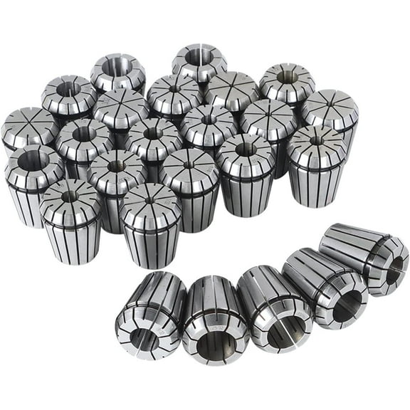 labwork ER32 Collet Set 25Pcs ER32 Collet Chuck Spring Collet Set CNC Engraving Milling Lathe Chuck Tool 1/16-13/16 Inch Fit for CNC Engraving Machine and Milling Lathe Tool