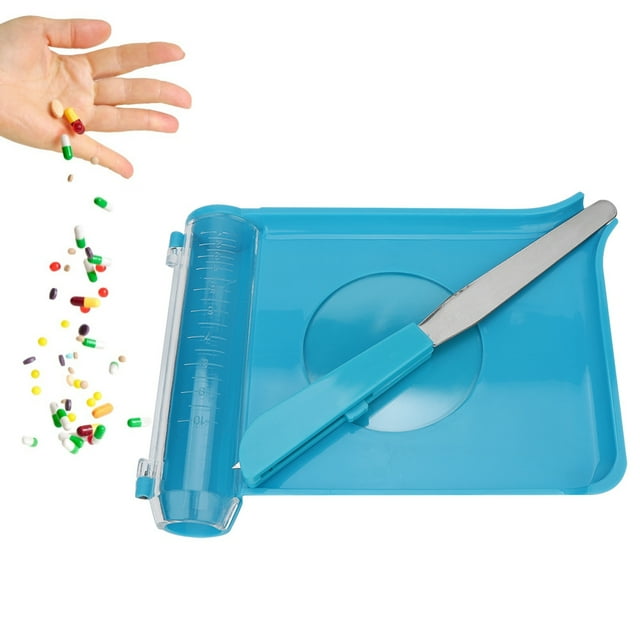 Bandeja contadora de pastillas ANGGREK Dispensador Contador de pastillas Azul