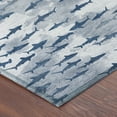 thumbnail image 3 of Addison Rugs Chantille Indoor/Outdoor Transitional Animal Blue Machine Washable Rectangle Rug, 5' x 7'6", 3 of 8