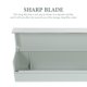 thumbnail image 4 of Caja de almacenamiento de plástico con papel de aluminio para organizar y colocar en la pared, repisa para rebanar de acero inoxidable, 4 of 6