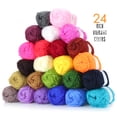 thumbnail image 2 of Glokers Crochet Yarn, 24 Color Acrylic Yarn for Crocheting (25g Each) 525 Yards Total, 2 of 4