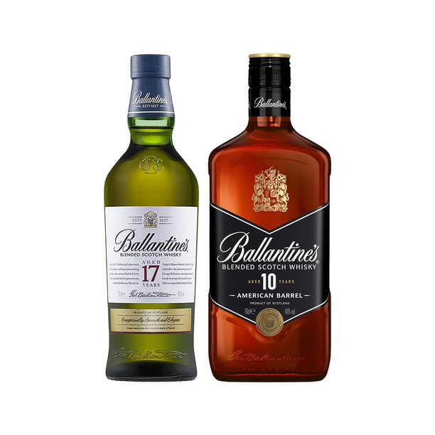 Whisky Ballantines 17 años 750ml + Whisky Ballantines 10 años 700ml