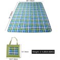 thumbnail image 3 of REDCAMP Outdoor Picnic Blanket Washable Waterproof and Sandproof, Large Foldable Camping Blanket Lawn Blanket for Grass Park Beach Travel with Tote Bag, Green and Blue Plaid, 3 of 9