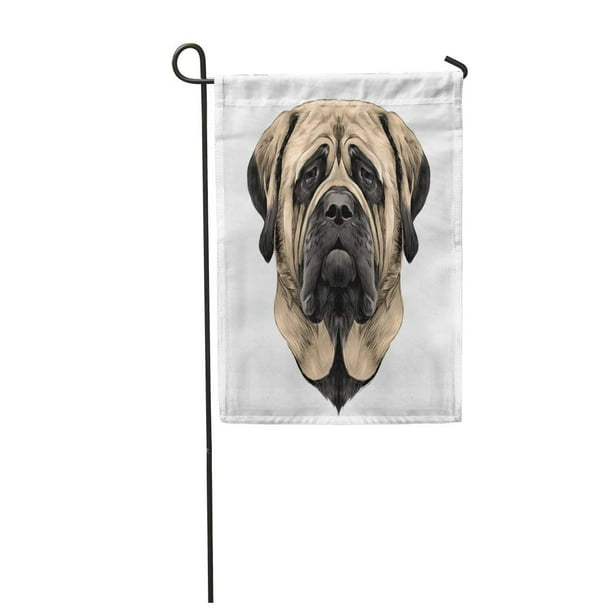 Laddke Beige Head Dog Breed Mastiff, Dog Breed Garden Flags