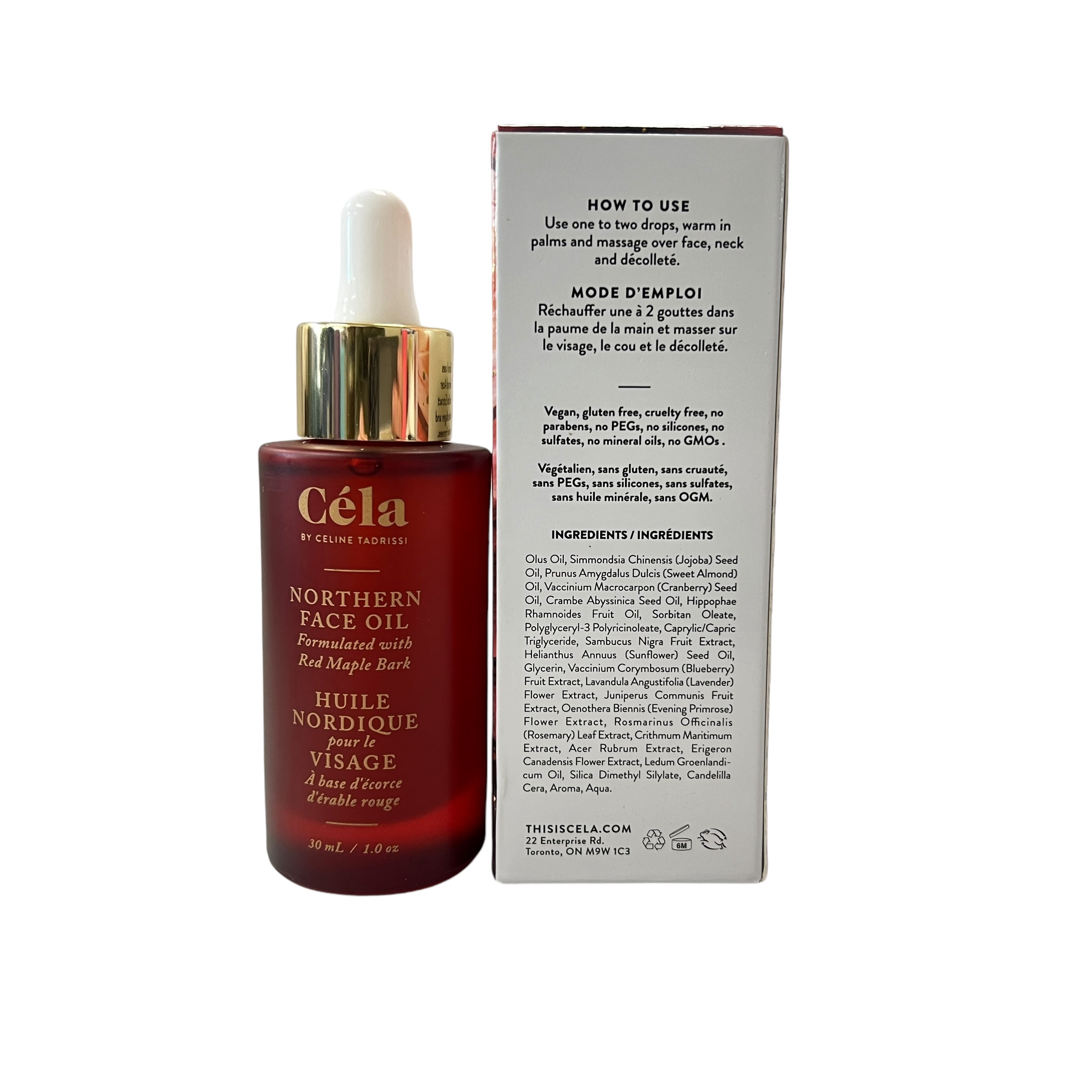Cela Northern Face Oil 30ml 1 fl oz