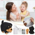 thumbnail image 3 of Black Needle Felting Kit For Beginners Diy Wool Craft Set With Tools And Instructions Fun Animal Shaping Activity For Kids And Adults Creative Art Project For Stress Relief And Relaxation, 3 of 4