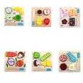 thumbnail image 2 of Woode Cut Toy Frutas Verduras Postre Niños Cocina Juguete Alimentos Pretend Play Puzzle Educativo Niños seitruly WJ4043-01B, 2 of 7