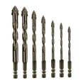 thumbnail image 2 of Juego de brocas excéntricas dentadas de cuatro con punta de carburo, liberación rápida, montaje sencillo y profesional, accesorios de repuesto 7 piezas, 2 of 8