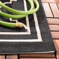 thumbnail image 4 of Safavieh Courtyard Black Indoor Outdoor Rug - 9' x 12', 4 of 4