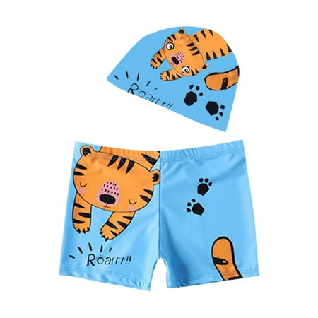 

Viugreum Boys Swimwear | Adjustable Cute Swimsuit Swimming Bathing Swim Bath Suit for Toddler Boys | Dinosaur Tiger Crocodile Swim Trunk Short Set with a Hat 5 Sizes Available