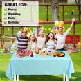 thumbnail image 5 of Craft And Party, 54" X 100 Ft. Plastic Table Cover Roll for Party, Banquet, Picnic, Kids Activities for Any Size and Shape Table, 5 of 6