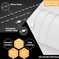 thumbnail image 3 of APSVO S925 Sterling Silver Plated Chains for Women Girls 2mm Cuban Necklace Fashion Accessories Birthday Christmas Jewelry Gifts Her Adults Wife Mom Stocking Stuffers for Kids Ideas 16/18/20/22 Inch, 3 of 7