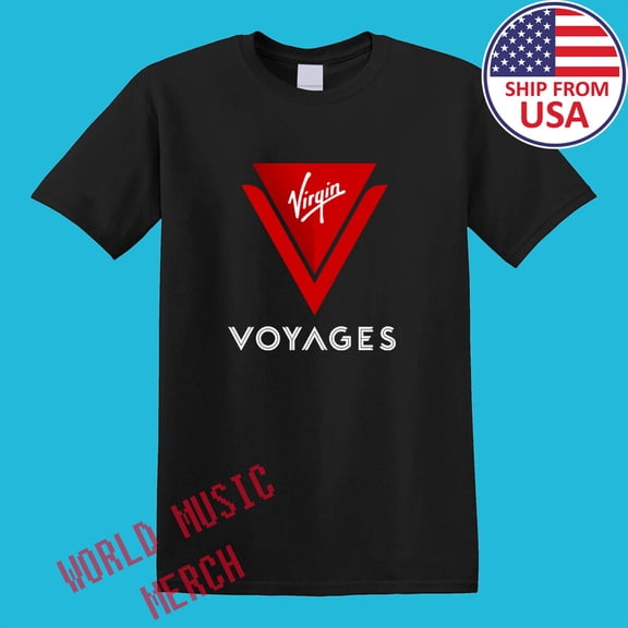 Virgin Voyages Men's Black T-Shirt Size S-5XL