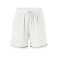 thumbnail image 5 of ByworldtasicNo Boundaries Women's Athletic Shorts Drawstring Elastic Waist Summer Beach Shorts with Pockets, 5 of 6