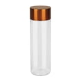 thumbnail image 1 of Cilindro de plásticio/Tapa de color metalizado 850 ml de capacidad marron 7.4 x 24.5, 1 of 2