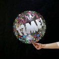 thumbnail image 1 of Cumpleaños boda 18 pulgadas impreso transparente transparente burbuja globo BoBo Foil DIY globo fiesta, 1 of 4