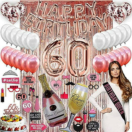Decorations Du 60e Anniversaire Avec Accessoires Photo 60 Fournitures De Fete D Anniversaire 60 Cake Topper Or Rose Banniere Happy ay Ballons Confettis Or Rose Pour Elle Accessoires De To Walmart Canada Decorations Du 60e Anniversaire Avec Accessoires Photo 60 Fournitures De Fete D Anniversaire 60 Cake Topper Or Rose Banniere Happy ay Ballons Confettis Or Rose Pour Elle Accessoires De To Walmart Canada
