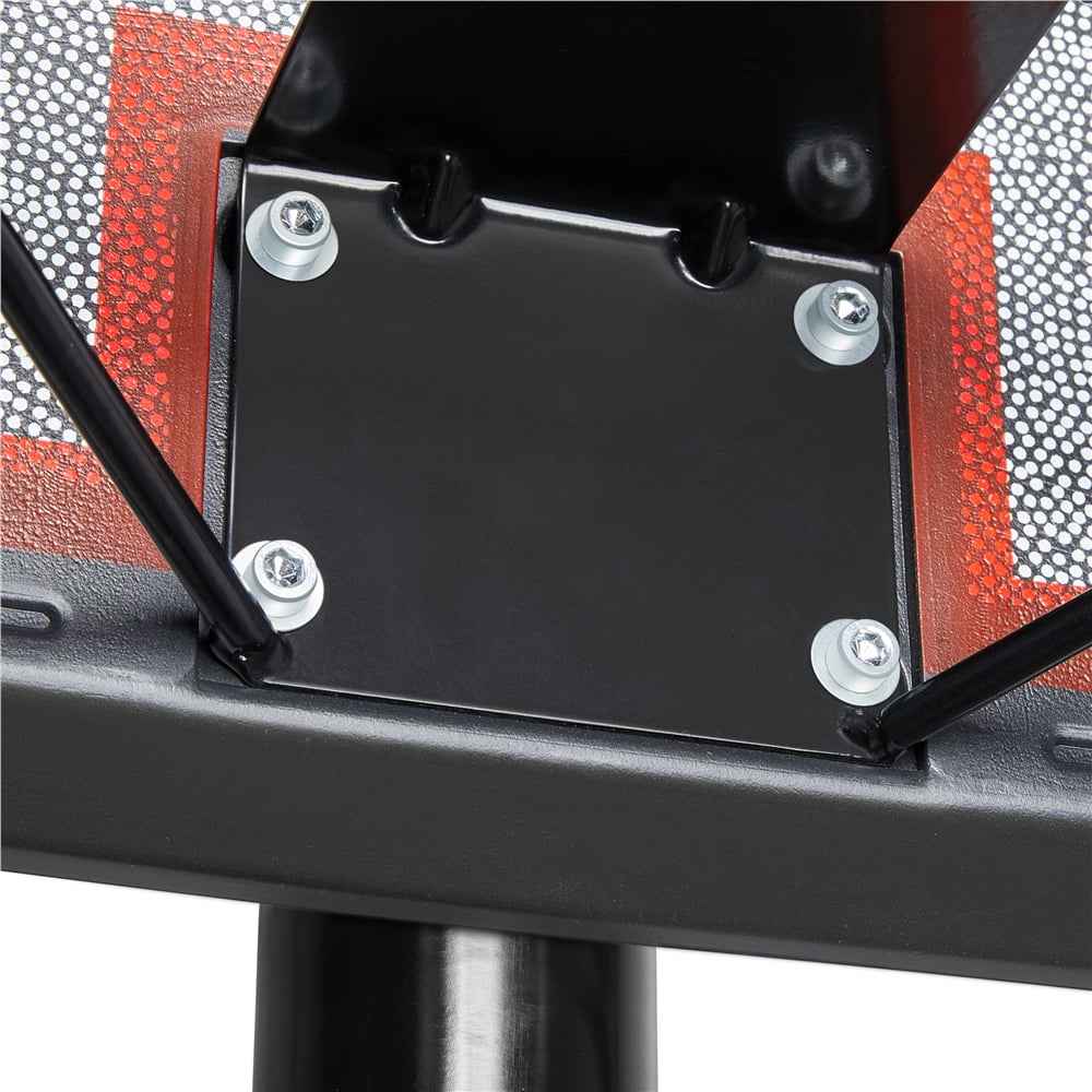 Easyfashion 9-12 Ft. Adjustable Height Portable Basketball Hoop for Outdoors, Red Easyfashion 9-12 Ft. Adjustable Height Portable Basketball Hoop for Outdoors, Red - 3