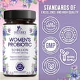 thumbnail image 5 of Probiotics for Women - Probiotic Blend 50 Billion CFU Per Cap - 16 Feminine Health Strains Women's Probiotic - Prebiotic for Vaginal PH Balance, Urinary UT Health Support - Bottled USA - 120 Capsules, 5 of 10