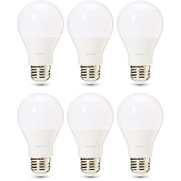 Commercial Grade 25 000 Hour Led Light Bulb 40 Watt Equivalent A19 Daylight Dimmable 6 Pack Walmart Com