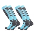 thumbnail image 1 of 2 pares de calcetines de esquí, calcetines térmicos hasta la rodilla para snowboard, senderismo, clima frío, nieve y caza, 1 of 6