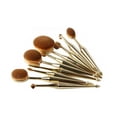 thumbnail image 3 of Metallic Oval Makeup Brush Set 10-Piece Metallic Oval Makeup Brush Set, 3 of 3